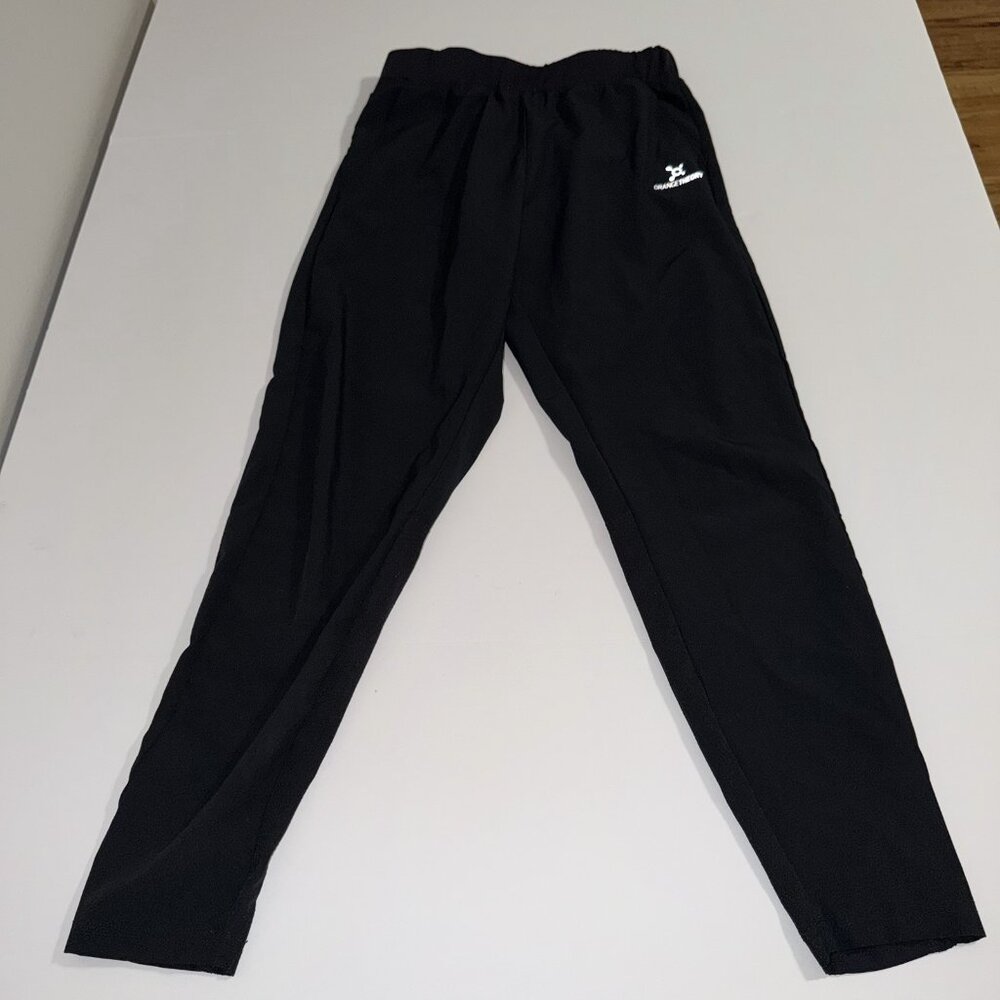 Orange Theory Pants Womens Small Black Joggers Stretch Performance Workout Gym